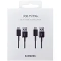 Produktbild: Original Samsung 2PACK USB auf USB-C Ladekabel 1,5m EP-DG930 in Schwarz OVP
