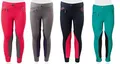 Produktbild: PFIFF 102603 Kinder Reitleggings Ella Stoff Besatz Reithose Mädchenreithose, Grau / Lila 164