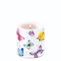 Produktbild: Ambiente Kerze Stumpenkerze 9 cm candle small Butterfly Landhaus Shabby