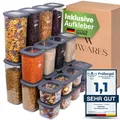 Produktbild: Viwares Vorratsdosen mit Deckel Luftdicht, 24er Vorratsbehälter Set BPA-Frei, Vorratsdose zur Müsli Mehl Aufbewahrung Küche, Praktische Organizer Küche, Frischhaltedosen für Lebensmittelaufbewahrung