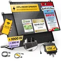 Produktbild: Solakon® 1000W Balkonkraftwerk mit Halterung (Balkon) - Balkonkraftwerk 800W komplett Steckdose - neuester 800 Watt Wechselrichter - Solaranlage Komplettset - 500W bifaziale Solarmodule inkl. Zubehör