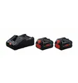 Produktbild: Bosch Professional 2x ProCORE18V 8.0Ah Akkus + GAL 18V-160 C Ladegerät Starter-Set Akku-Ladestation
