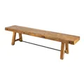 Produktbild: Riess Ambiente Industrial Sitzbank FINCA - 165cm - Vintage braun - recyceltes Pinienholz - Bank Holzbank Küchenbank Massivholz