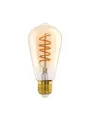 Produktbild: EGLO LED-Lampe ST64 Spiral 4W/822 270 lumen clear 3-step dimmable E27
