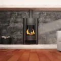 Produktbild: Warmluftofen Masterflamme Grande I Schwarz Werkstattofen 17 kW Holzofen Kamin