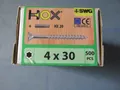 Produktbild: Marken Holzschrauben 4x30mm HOX inkl. Bit 500Stück Packung  / Holz4