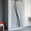 Produktbild: Schulte EP321006 01 970 Duschkabine Alexa Style 2.0 Drehtür Nische, 90 x 192 cm, 5 mm Sicherheitsglas Dekor Liane beschichtet, alunatur