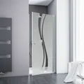 Produktbild: Schulte Alexa Style 2.0 Drehtür in Nische Liane Alu-Natur 90 cm / 192 cm inkl...