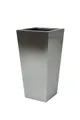 Produktbild: VIVANNO Pflanzkübel Edelstahl CLASSIC Säule, Silber Gebürstet 35x35x70 cm