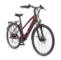 Produktbild: TELEFUNKEN E-Bike 28 Zoll Fahrrad für Damen | Trekking Pedelec mit 24-Gang Kettenschaltung & Scheibenbremsen | Elektrofahrrad mit 250 W Heckmotor & integriertem 417,6 Wh Li-Ion-Akku