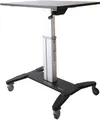 Produktbild: StarTech.com Mobile Sit-Stand Workstation - Aufstellung für Notebook/Tastatur/Maus - schwarz & silber (STSCART)