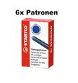 Produktbild: 6x STABILO Tintenpatronen kurz blau löschbar - Standard Größe - EASY Buddy Birdy