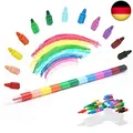 Produktbild: ICEPAPA, Wachsmalstifte, Stapelbare Buntstifte Kinder, ideal als Mitgebsel