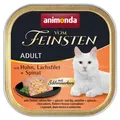 Produktbild: animonda Vom Feinsten Adult Huhn Lachsfilet Spinat 32x 100 g Katze Nassfutter