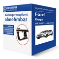 Produktbild: Oris Anhängerkupplung abnehmbar für FORD Kuga II Typ DM2 AHK