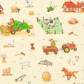 Produktbild: Geschenkpapier 70cm x 2m Rolle Bauernhof Tiere Muster für Kinder