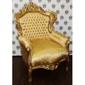 Produktbild: Barock Sessel King Gold Muster / Gold - Möbel Antik Stil