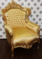 Produktbild: Casa Padrino Sessel Barock Sessel King Gold Muster / Gold - Möbel Antik Stil