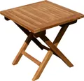 Produktbild: AS-S TEAK Klapptisch Holztisch Gartentisch Garten Tisch Beistelltisch 45x45cm Holz JAV-PICNIC
