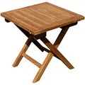 Produktbild: ASS Teak Klapptisch Holztisch Gartentisch Garten Tisch Beistelltisch 45x45cm Holz JAV-Picnic