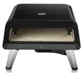 Produktbild: WMF Pizzaofen Pizzaiolo Pro, mit rotierendem Pizzastein, inkl. Pizzaschaufel / Gasanschluss-Set, Grillfläche Ø 40 cm, Gerätemaße 62 x 36.9 x 55.1 cm, 7000 W, Stahl / Aluminium / Gusseisen / Cordierit, silber / schwarz