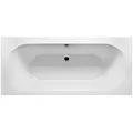 Produktbild: Riho Carolina 190x80cm, rechteckige Badewanne, glänzende Oberfläche, ohne/mit Whirlpoolsystem