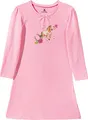 Produktbild: Erwin Müller Kinder-Nachthemd, Nachtkleid, Pyjama, Pferdemotiv, Single-Jersey rosa Größe 110/116 - mit Schleifchen am Rundhalsausschnitt, anschmiegsame, weiche Qualität