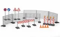 Produktbild: Baustellenset 1:16 Bruder 62007 Zubehör Zäune Schilder Pylonen Spielzeug