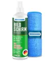 Produktbild: Blum Manufaktur 250ml Bildschirmreiniger + 30x30 cm Mikrofasertuch - Screen Cleaner - Display Reiniger - Absolut streifenfreie Reinigung von Handy, Laptop, PC, TV