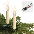 Produktbild: Lichterkette Weihnachtsbaum Made in Germany 133m beleuchtet mit 20 Riffelkerz...
