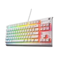 Produktbild: Steelseries Apex 3 TKL White kabelgebundene wasserbeständige, flüsterleise Tastatur mit RGB-Beleuchtung