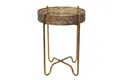 Produktbild: Beistelltisch 3006, mit Spiegelglasplatte, antik-goldfarben