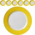 Produktbild: RitzenhoffundBreker Teller Doppio, Porzellan, rund, Ø 20,5 cm, sonnengelb, 6 Stück