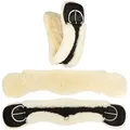 Produktbild: Equinate Sattelgurte Western Mondgurt anatomisch Lammfell, anatomisch geformt beige 75 cm