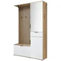 Produktbild: Kompaktgarderobe  Rovereto , weiß , Maße (cm): B: 122 H: 195 T: 35.0