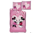 Produktbild: Disney Mickey Mouse Bettwäsche Minnie und Mickey Maus Bettwäsche Set, Mikrofaser, Deckenbezug 135-140x200 cm Kissenbezug 63x63 cm