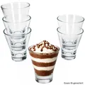 Produktbild: YPSI 6x Dessertgläser Glas 150ml konisch stapelbar Dessert Snacks Salat Shots