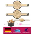 Produktbild: 2x Silikon-Backmatte für Dutch Oven, mit langen Griffen, antihaft, wiederverw...