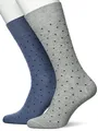 Produktbild: ESPRIT Socken Fine Dot 2-Pack Bio Baumwolle Herren schwarz blau viele weitere Farben verstärkte Herrensocken mit Muster atmungsaktiv gemustert bunt gepunktet im Multipack 2 Paar