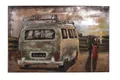 Produktbild: 3D Metallbild Bulli mit Pärchen 120 x 80 cm, Stahlblech