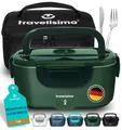Produktbild: Elektrische Lunchbox 100W Essen Warmhalten Behälter, 1,5L Wärmebox Essen 3in1...