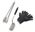 Produktbild: Barbecue Premium-Set 3-tlg., Hochwertiges Grillset mit Premium Grillhandschuh...