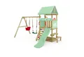 Produktbild: Wickey Klettergerüst DinkyHouse – Spielturm für Kleinkinder mit vielen Erweiterungsmodulen, (Garten-Spielhaus mit überdachter Plattform, Sandkasten & Rutsche, Robuster Kletterturm für Kinder mit flexiblen Anbauteilen), Unvergessliche Erlebnisse für Kinder mit 10 Jahren Garantie*