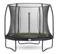 Produktbild: Salta Comfort Edition – ⌀183/213/251/305/366/396/427cm - TÜV geprüft – Schwarz/Grün/Pink - rundes Outdoor Trampolin, Gartentrampolin - Set mit Sprungmatte, Sicherheitsnetz, Federn, Randabdeckung