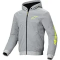 Produktbild: Alpinestars Chrome V2, Kapuzenjacke - Grau/Neon-Gelb - S