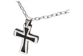 Produktbild: Jacques Charrel Kreuzkette mit Kreuzanhänger, Edelstahl