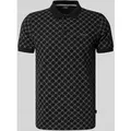 Produktbild: JOOP! Collection Regular Fit Poloshirt mit Label-Stitching Modell 'Paigam' in Black, Größe XXL