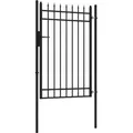Produktbild: Gartentor Aus Verzinktem Stahl, Gartentür Mit Schloss Zauntor Mit Türklinke, Schlüssel, Zauntür Für Garten, 107 X 204 Cm, Schwarz - Outsunny