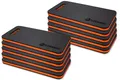 Produktbild: GORANDO® Premium Kniekissen 10er Set |orange| Kniebrett | Knieunterlage - Ideal für die Arbeit in Werkstatt, Haus, Garten | Knieschoner Kniematte 44x22cm 10St.…