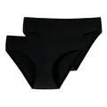 Produktbild: Schiesser Damen Slip Invisible Cotton 2er Pack, Größe:36, Farbe:Schwarz (000)